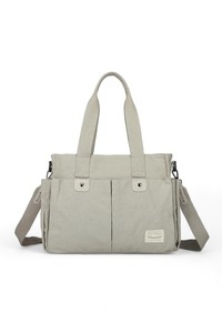 Smart Bags Kanvas Gri Kadın Omuz Çantası SMB1307