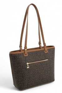  Benetton Monogram Kahve-Taba Kadın Omuz Çantası BNT1646