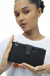  Benetton  Siyah Kadın Portföy & Clutch Çanta BNT1038