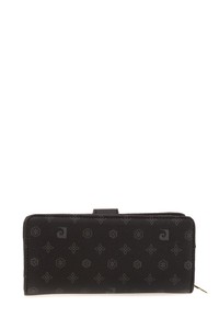  Pierre Cardin  Siyah Monogram Kadın Portföy & Clutch Çanta 06PC22K604-MN