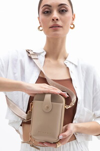 Sisley  Bej Kadın Çapraz Askılı Çanta SLY209
