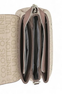  Benetton Monogram Taş-Kahve Kadın El Çantası BNT1691