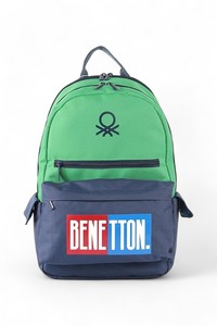  Benetton  Yeşil Unisex Okul Sırt Çantası BEN03785