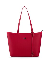 Bilik Deri Logo Detaylı Kırmızı Kadın Omuz Çantası BLKF AQUA