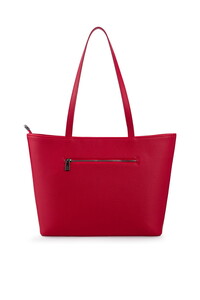  Bilik Deri Logo Detaylı Kırmızı Kadın Omuz Çantası BLKF AQUA