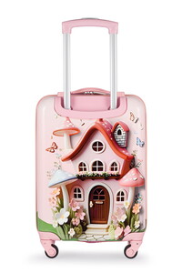  Bilik Deri Ultra Light Pembe Kız Çocuk Valizi BLK06 05