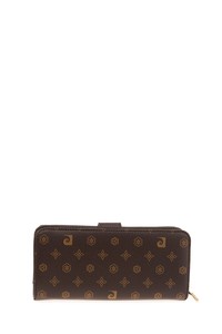  Pierre Cardin  Kahve Monogram Kadın Portföy & Clutch Çanta 06PC22K604-MN