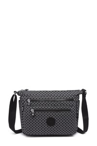  Smart Bags Krinkıl Siyah/Beyaz Kadın Çapraz Askılı Çanta SMB1238