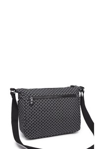  Smart Bags Krinkıl Siyah/Beyaz Kadın Çapraz Askılı Çanta SMB1238