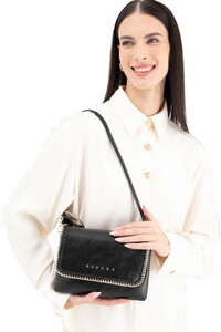 Sisley Logo Detaylı Siyah Kadın Çapraz Askılı Çanta SLY242