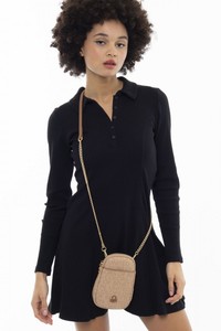 Benetton Monogram Açık Camel Kadın Çapraz Askılı Çanta BNT966