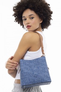 Benetton Monogram Kot/Lacivert Kadın Çapraz Askılı Çanta BNT916
