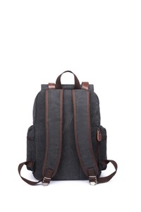  Cactive Kanvas Siyah Unisex Sırt Çantası CTV1262