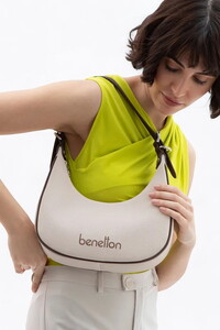  Benetton  Bej-Kahve Kadın Omuz Çantası BNT1592