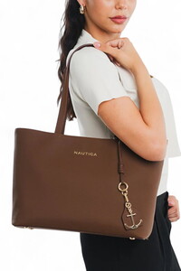  Nautica Logo Detaylı Açık Kahve Kadın Omuz Çantası CN7578T