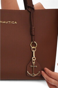  Nautica Logo Detaylı Açık Kahve Kadın Omuz Çantası CN7578T