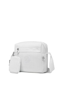  Smart Bags Krinkıl Beyaz Kumaş Kadın Çapraz Askılı Çanta SMB3109