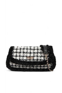 Guess Cristi Siyah-Beyaz Kadın Çapraz Askılı Çanta HWQT8139210