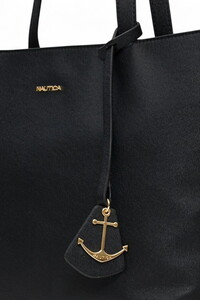  Nautica Logo Detaylı Siyah Kadın Omuz Çantası CN7506T
