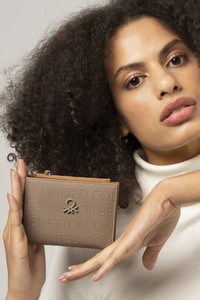 Benetton Gofraj Vizon Kadın Portföy & Clutch Çanta BNT840