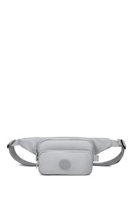 Smart Bags Krinkıl Açık Gri Kumaş Kadın Bel Çantası SMB1154