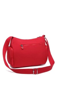  Smart Bags Krinkıl Kırmızı Kumaş Kadın Omuz Çantası SMB1115