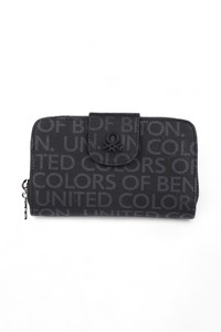 Benetton Monogram Siyah Kadın Portföy & Clutch Çanta BNT1139