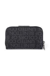  Benetton Monogram Siyah Kadın Portföy & Clutch Çanta BNT1139