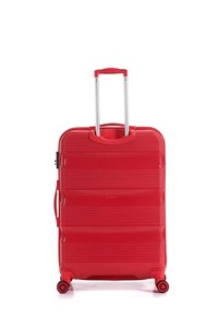  Bilik Deri  Kırmızı Abs Unisex Kabin Boy Valiz PP109-K