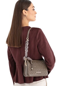  Sisley Logo Detaylı Taş Kadın Çapraz Askılı Çanta SLY276