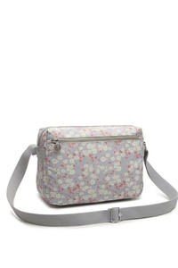  Smart Bags Krinkıl Gri Çiçekli Kadın Çapraz Askılı Çanta SMB3165