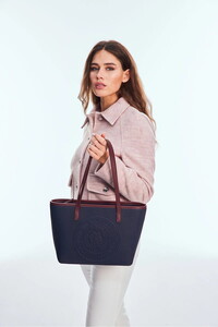 U.S. Polo Assn.  Lacivert/Bordo Kadın Omuz Çantası US24732