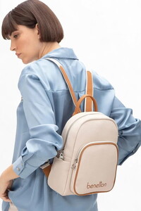  Benetton  Bej-Camel Kadın Sırt Çantası BNT1605