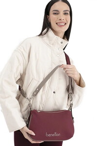  Benetton  Bordo-Taş Kadın Çapraz Askılı Çanta BNT1699