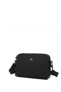  Smart Bags Krinkıl Siyah Kumaş Kadın Çapraz Askılı Çanta SMB3002
