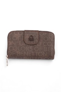 Benetton Monogram Kahve Kadın Portföy & Clutch Çanta BNT1139