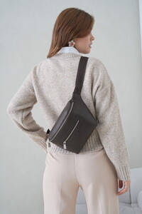  Bilik Deri Premium Kahve-Rölax Kadın Bel Çantası ÖN04 2054