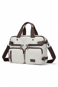  Cactive Kanvas Bej Unisex Laptop & Evrak Çantası CTV1278