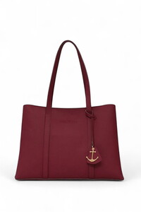 Nautica Logo Detaylı Bordo Kadın Omuz Çantası CN7585T
