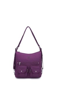 Smart Bags Krinkıl New Mor Kumaş Kadın Omuz Çantası SMB1118