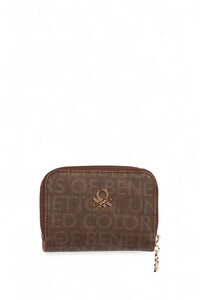  Benetton Monogram Kahve-Taba Kadın Portföy & Clutch Çanta BNT1424