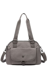 Smart Bags Krinkıl Koyu Gri Kadın Omuz Çantası SMBMT1122