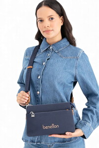 Benetton  Lacivert-Camel Kadın Çapraz Askılı Çanta BNT1667