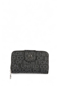 Benetton Monogram Siyah Kadın Portföy & Clutch Çanta BNT1425
