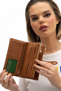  Benetton Soft Line Camel Kadın Cüzdan BNT1241