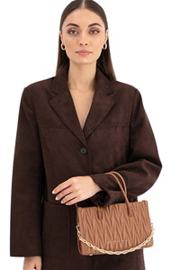 Sisley Logo Detaylı Taba Kadın El Çantası SLY231