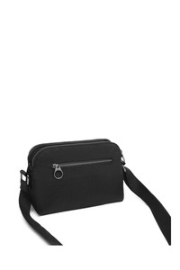  Smart Bags Krinkıl Siyah Metalik Kumaş Kadın Çapraz Askılı Çanta SMB3002