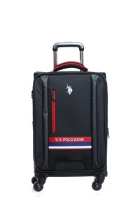 U.S. Polo Assn.  Siyah Kumaş Unisex Kabin Boy Valiz PLVLZ21258CK