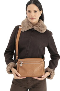 Benetton Soft Line Taba Kadın Çapraz Askılı Çanta BNT1692