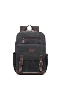 Cactive Kanvas Siyah Kumaş Unisex Sırt Çantası CTV1259